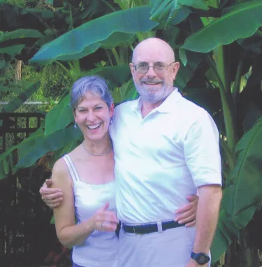 Pete Brown with his wife Julia